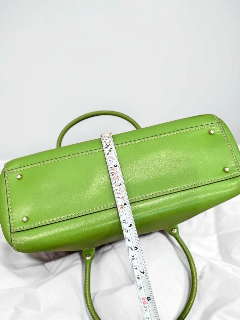 Kate Spade Wellesley Quinn Vine Green Leather Satchel Tote Bag WKRU1428 Emerald